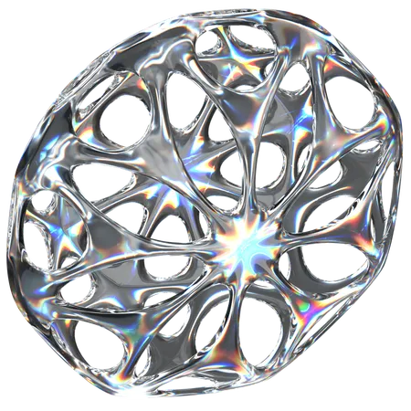 Verre abstrait  3D Icon