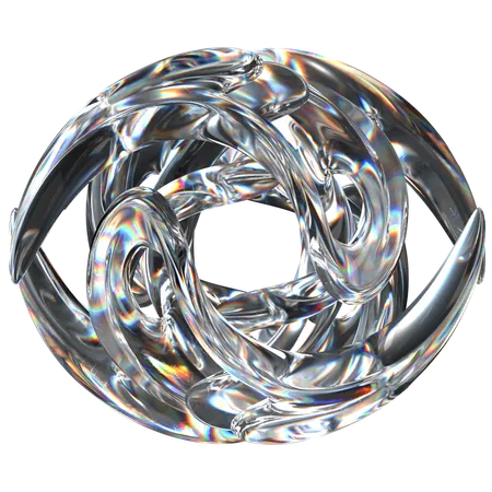 Verre abstrait  3D Icon