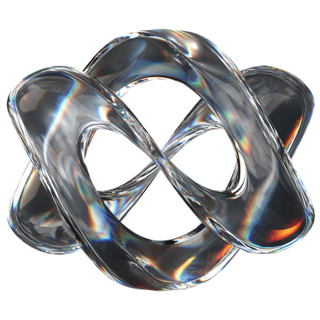 Verre abstrait  3D Icon