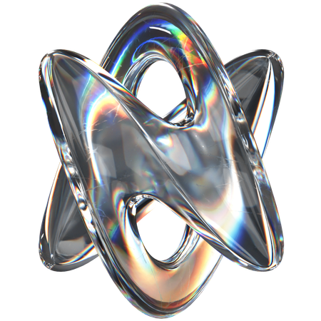 Verre abstrait  3D Icon