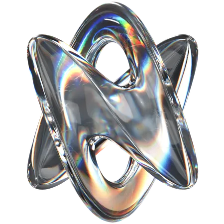 Verre abstrait  3D Icon