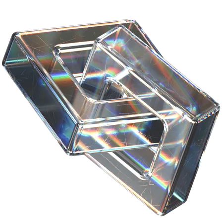 Verre abstrait  3D Icon