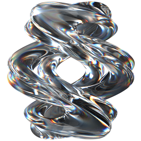 Verre abstrait  3D Icon