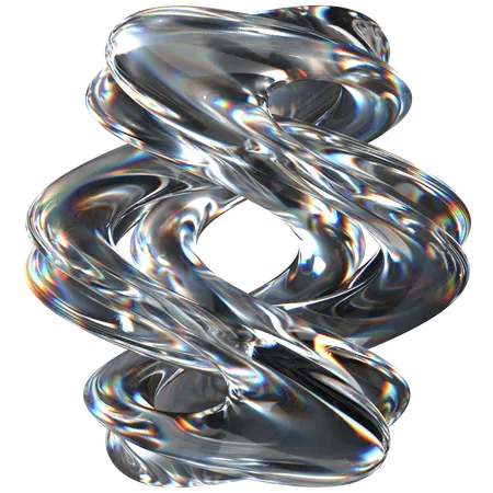 Verre abstrait  3D Icon