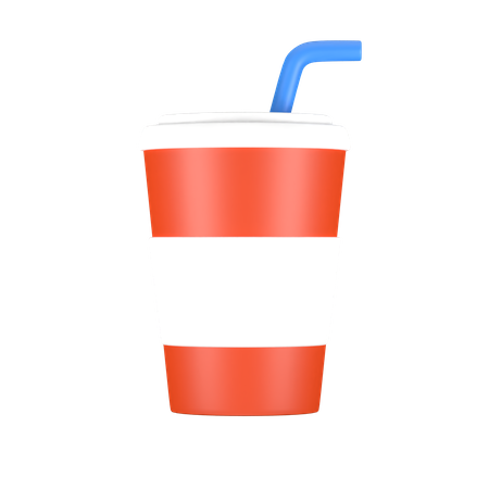 Verre de boisson gazeuse  3D Icon
