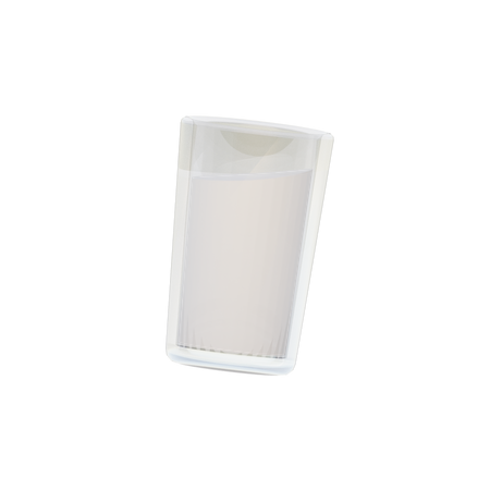 Verre de lait  3D Illustration