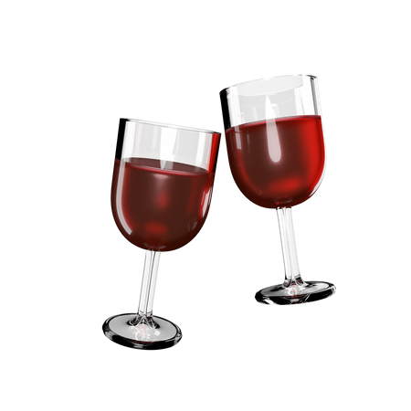 Verre de vin  3D Icon