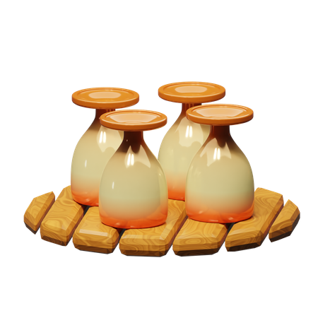 Verre de vin  3D Icon