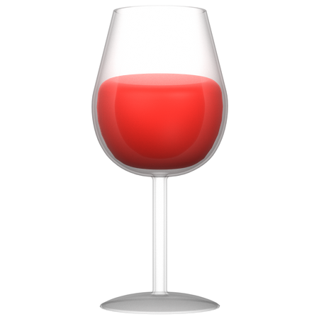 Verre de vin  3D Icon