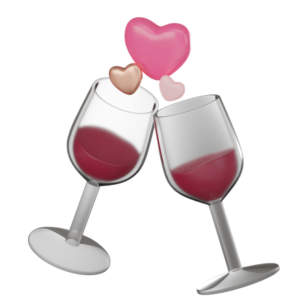Verre de vin  3D Icon