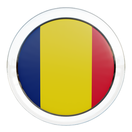 Verre Drapeau Tchad  3D Flag