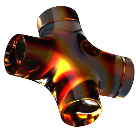 Forme abstraite en verre  3D Icon