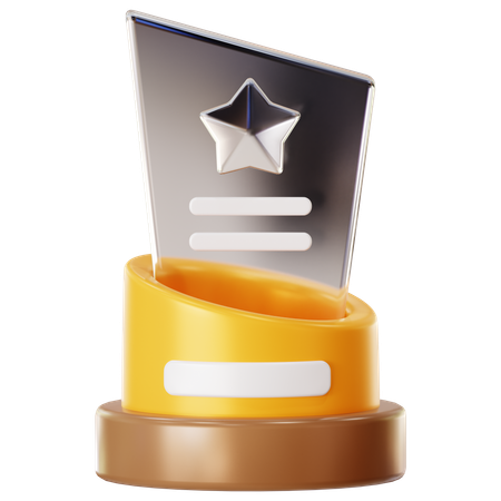 Trophée de verre  3D Icon