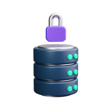Verrouillage de la base de données  3D Icon