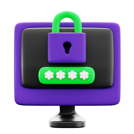 Verrouillage de l'ordinateur  3D Icon