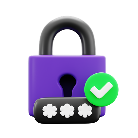 Verrouillage des données  3D Icon