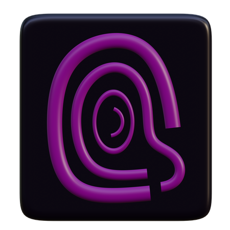 Verrouillage par empreinte digitale  3D Icon