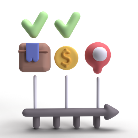 Versand  3D Icon