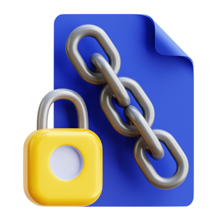 Verschlüsselte Datei  3D Icon