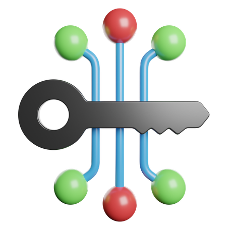 Verschlüsselung  3D Icon