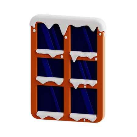 Verschneite Fenster  3D Icon