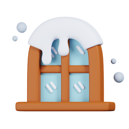 Verschneite Fenster  3D Icon