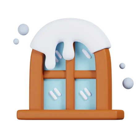 Verschneite Fenster  3D Icon