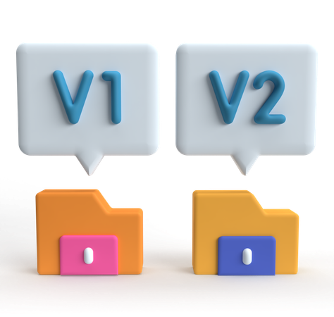 Version  3D Icon
