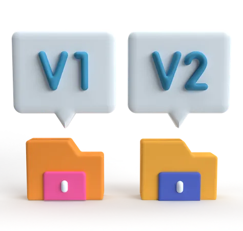 Version  3D Icon