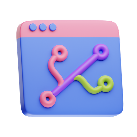 Version Control  3D Icon