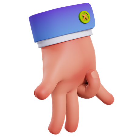 Versprechen Handbewegung  3D Icon