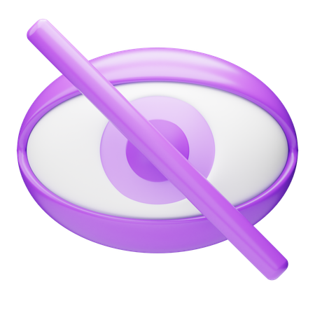 Versteckt  3D Icon