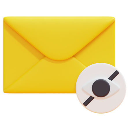 Versteckte E-Mail  3D Icon