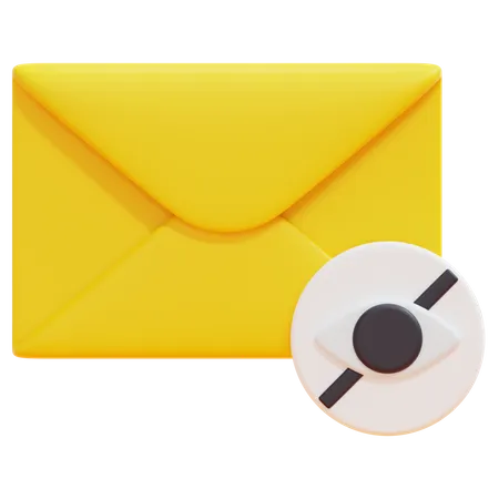 Versteckte E-Mail  3D Icon