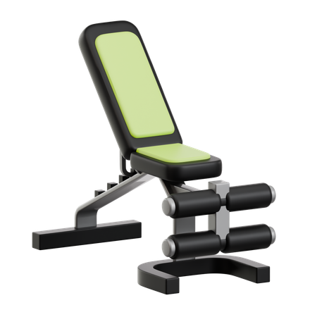 Verstellbare Rücken- und Beintrainingsbank  3D Icon