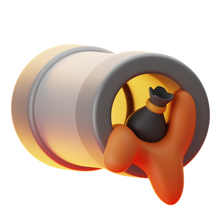 Verstopftes Rohr  3D Icon