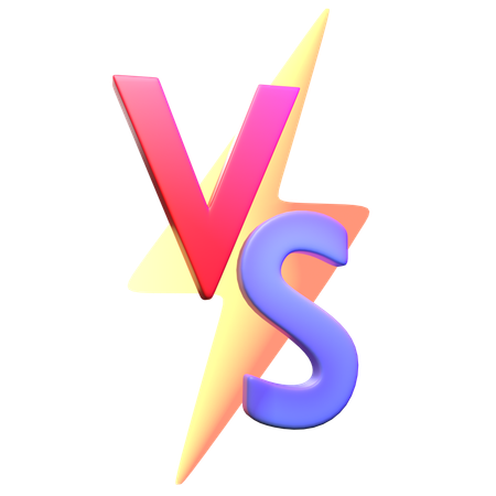 Versus símbolo  3D Icon