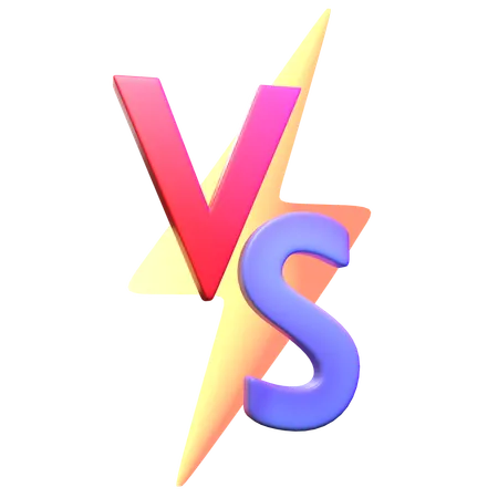 Versus símbolo  3D Icon