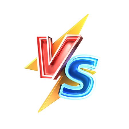 Símbolo versus versus  3D Icon