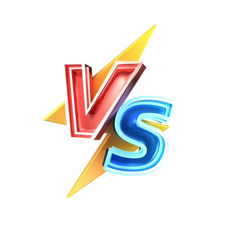 Símbolo versus versus  3D Icon