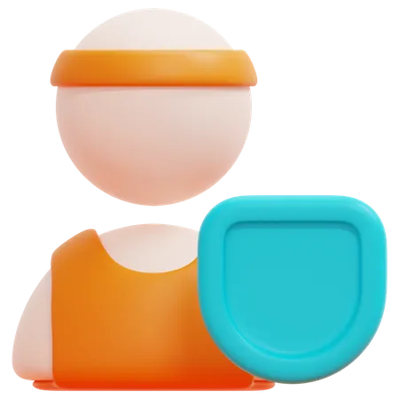 Abwehrspieler  3D Icon