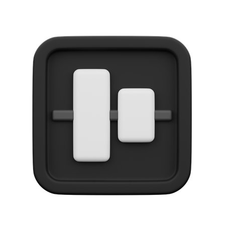 Vertical Align Center  3D Icon