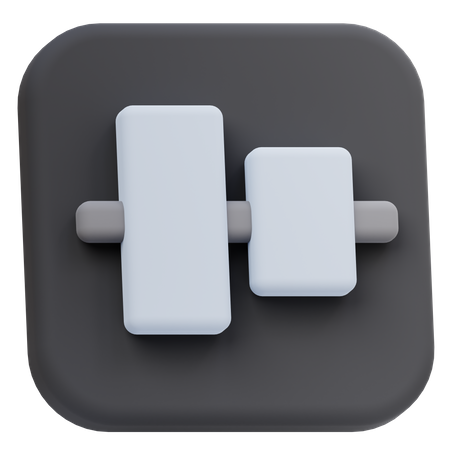 Vertical Align Center  3D Icon