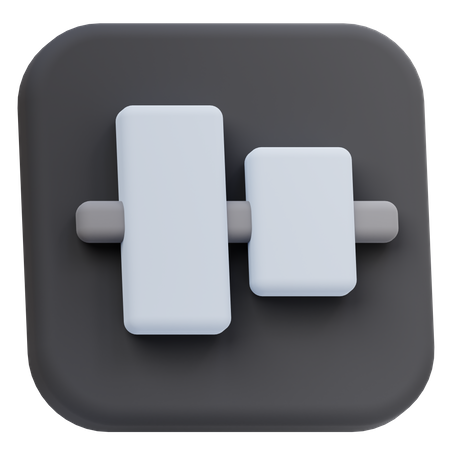 Vertical Align Center  3D Icon