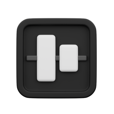 Vertical Align Center  3D Icon