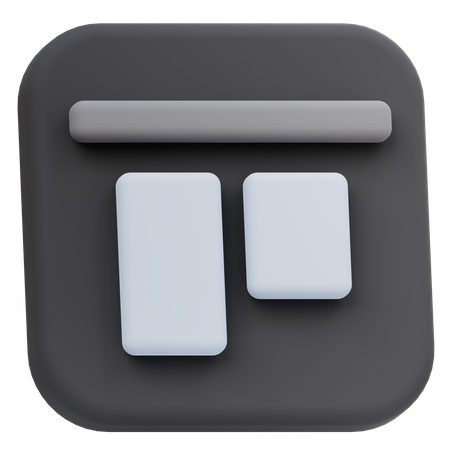 Vertical Align Top  3D Icon