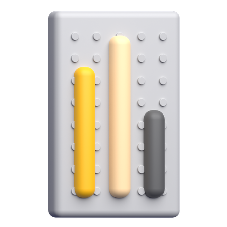 Vertical Bar  3D Icon