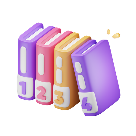 Vertical Book  3D Icon