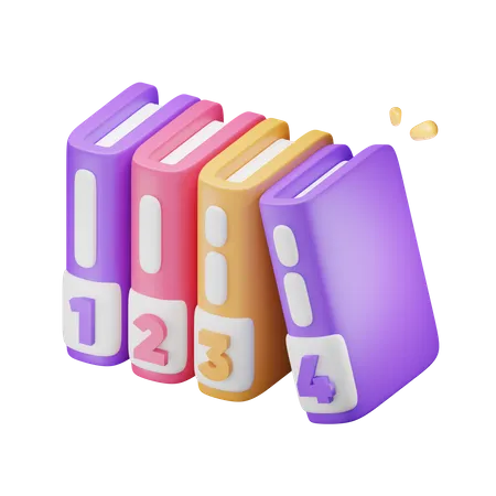 Vertical Book  3D Icon