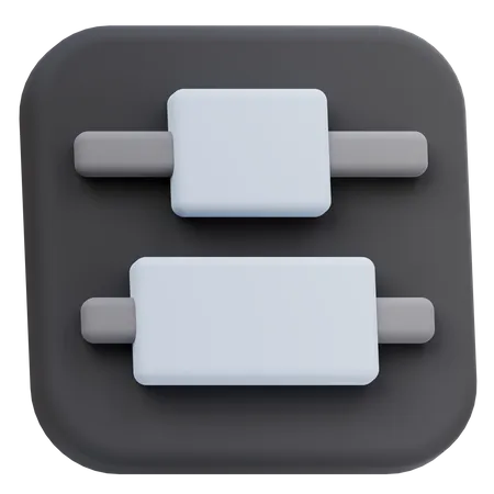 Vertical Distribute Center  3D Icon